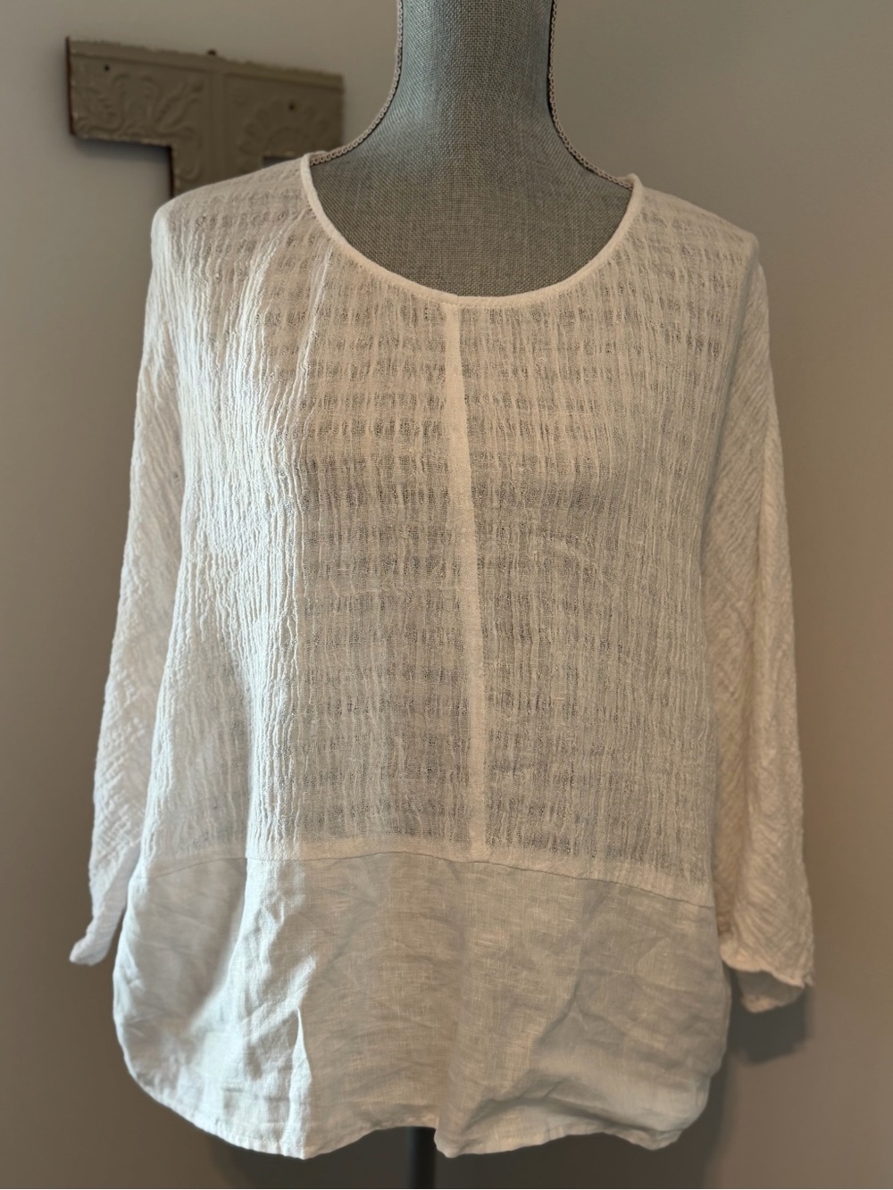 JOIE Dolman Sleeve Linen Cotton Breezy Textured minimalist Lagenlook bohemian